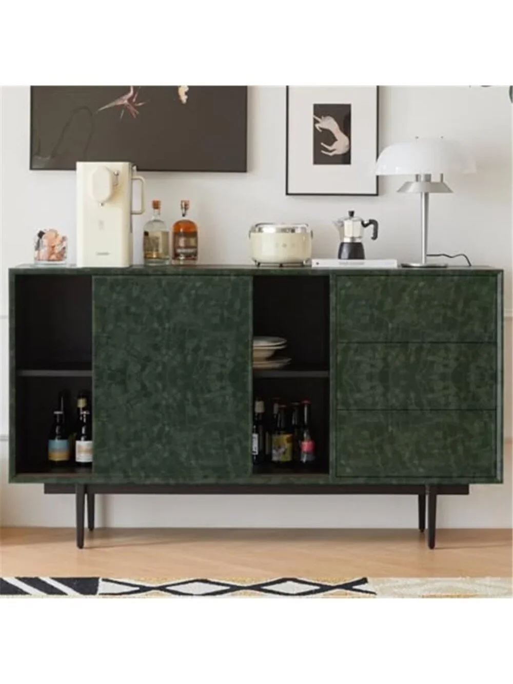 Dark Green Peel Stick Wallpaper Removable Self Adhesive Vinyl Waterproof Roll